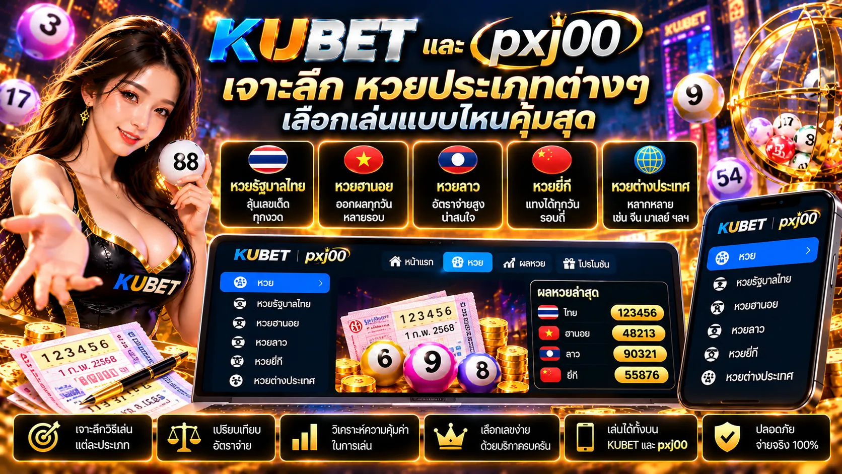 เจาะลึก หวยประเภทต่างๆ บน KUBET และ pxj00 เลือกเล่นแบบไหนคุ้มสุด